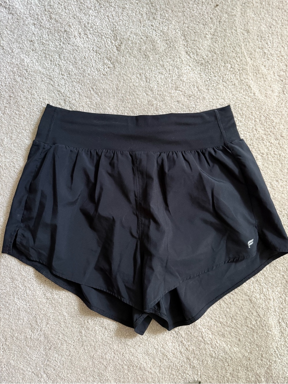 Fabletics Black Athletic Running Shorts